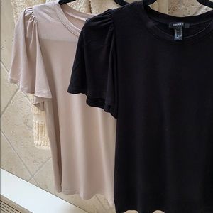 2 Flutter Sleeve Tops